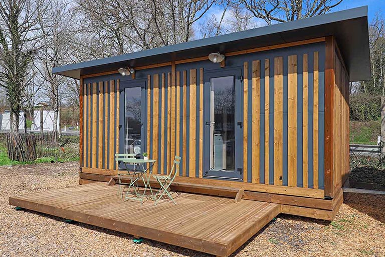 Vue Extérieure du Casa 19 Duo bardage claire-voie